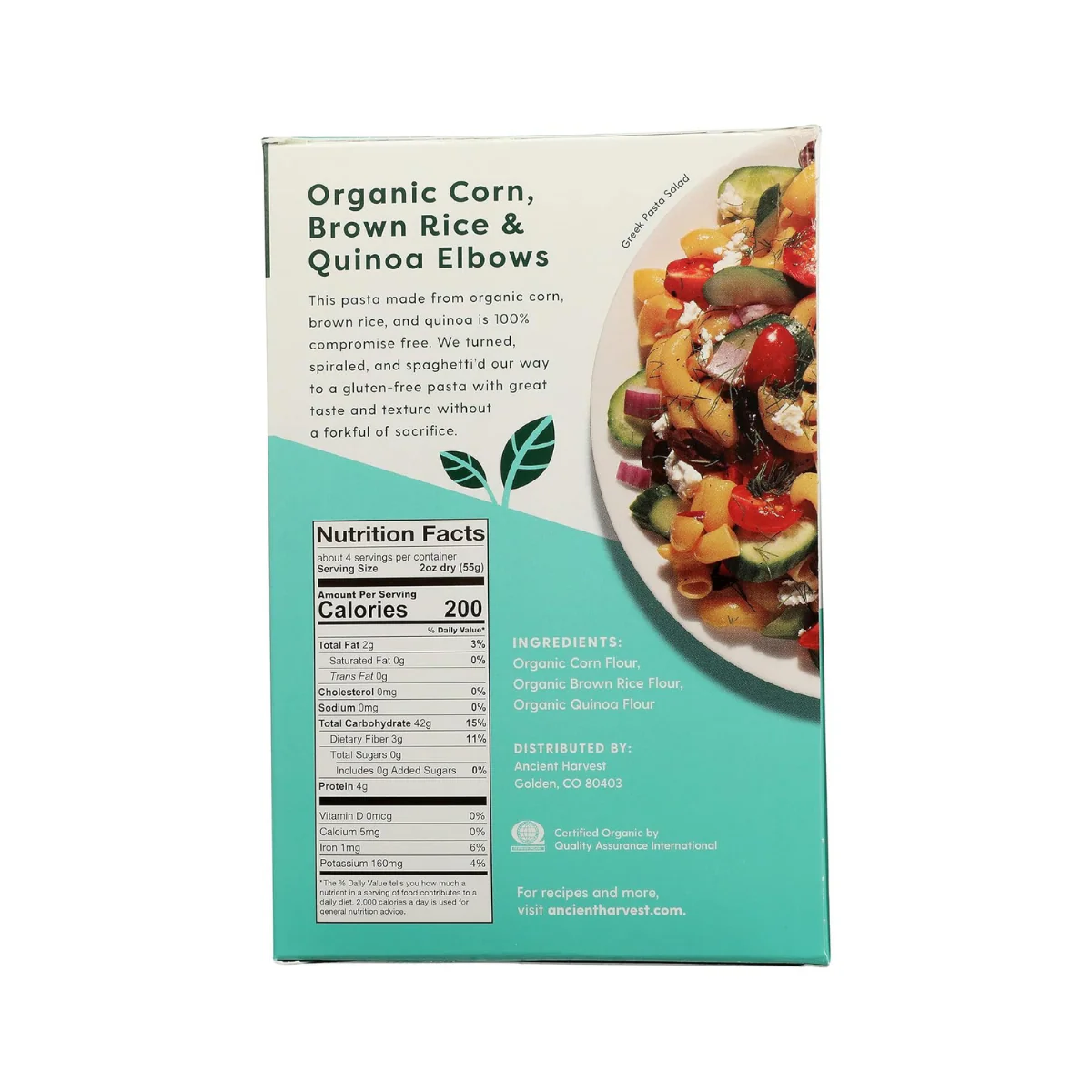 Ancient Harvest Organic Elbows Pasta 8oz - Image 2