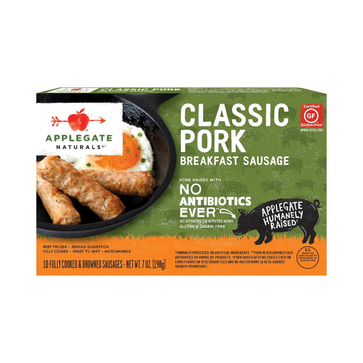 Applegate Naturals Breakfast Sausage Classic Pork 7oz
