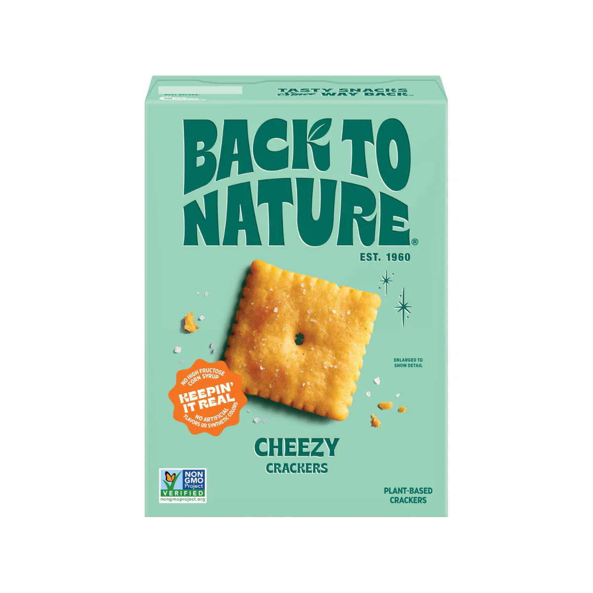 Back To Nature Plant Based Crackers Cheddar Cheese 5oz