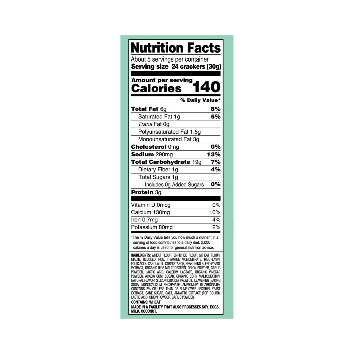 Back To Nature Plant Based Crackers Cheddar Cheese 5oz - Image 2