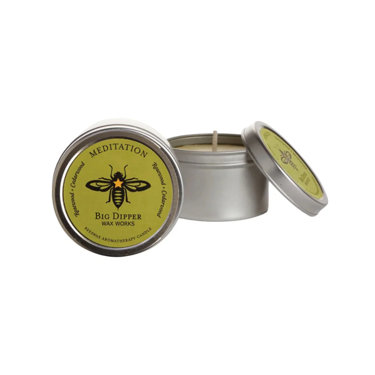 Big Dipper Wax Works Beeswax Aromatherapy Tin Meditation Cedarwood and Balsam