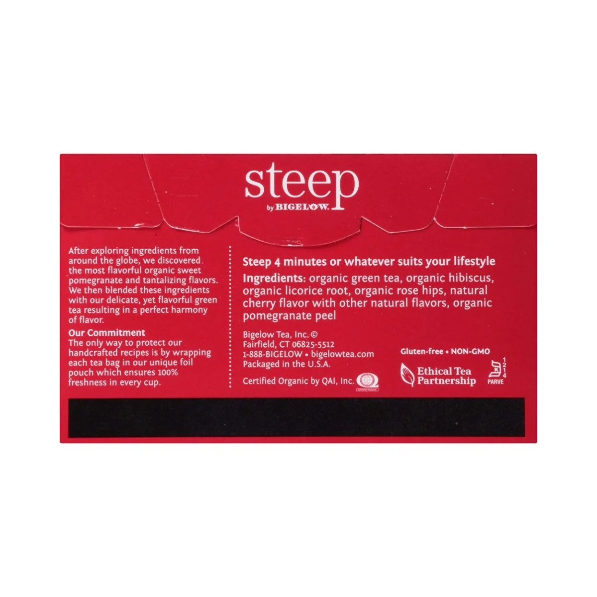 Bigelow Tea Steep Organic Green Tea with Pomegranate - Image 2