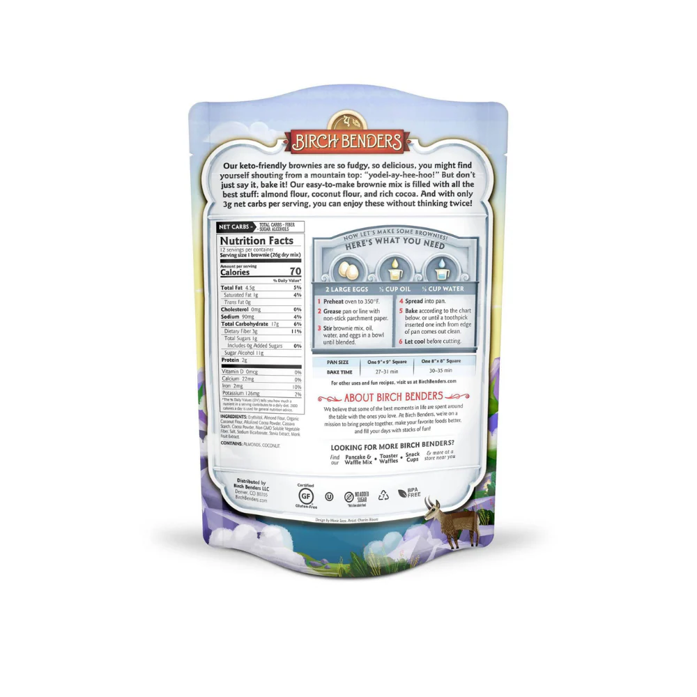 Birch Benders Keto Ultimate Fudge Brownie Mix 10.8oz - Image 2