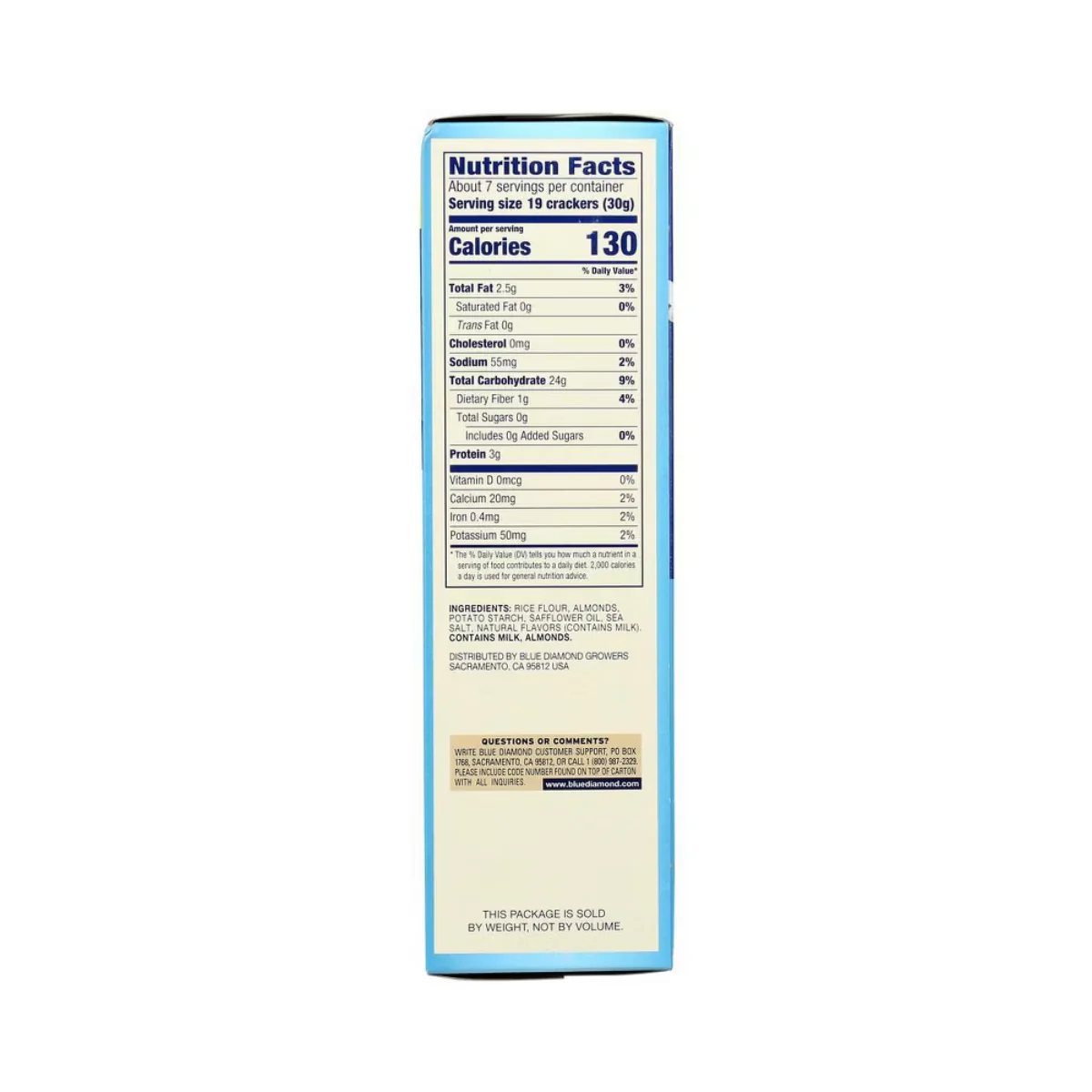 Blue Diamond Almond Nut-Thins Hint Of Sea Salt 7.7oz - Image 3