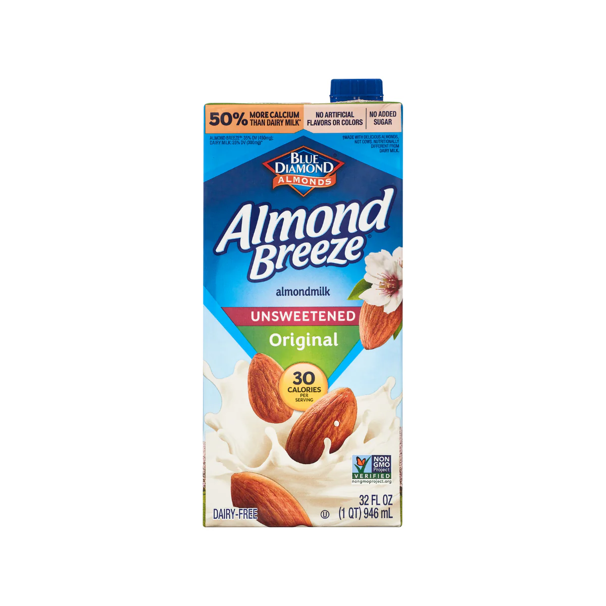 Blue Diamond Almonds Unsweetened Original 32oz