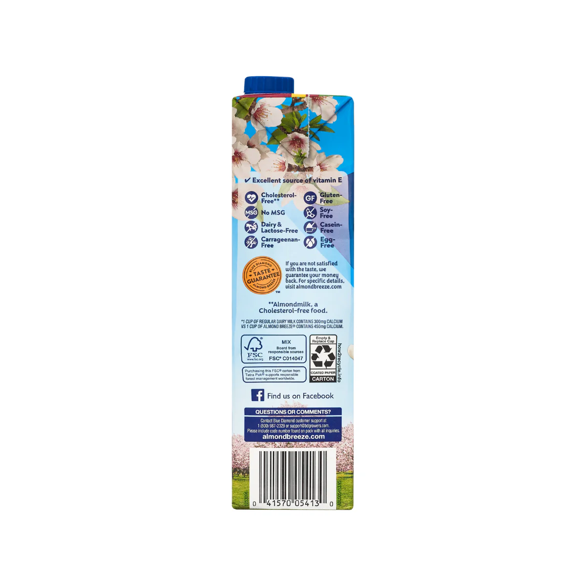 Blue Diamond Almonds Unsweetened Original 32oz - Image 2