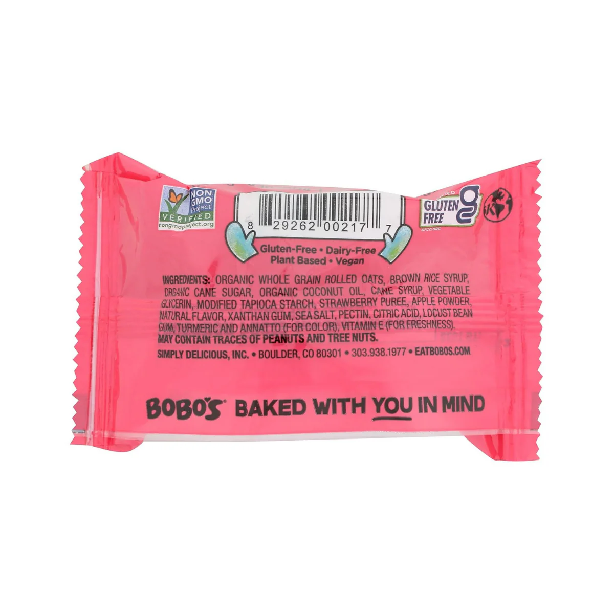 Bobo's Strawberry Stuff'd Bites 1.3oz - Image 2