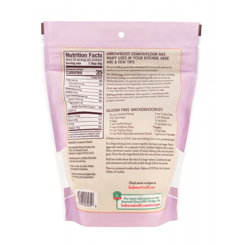 Bob's Red Mill Arrowroot Starch 16oz - Image 2