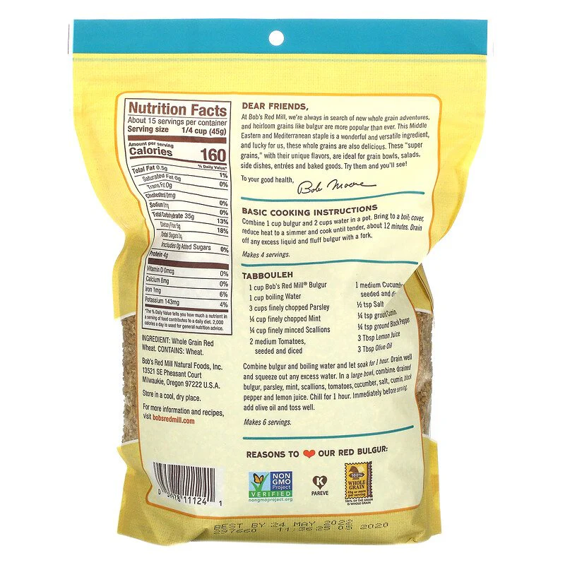 Bob's Red Mill Bulgur 24oz - Image 2