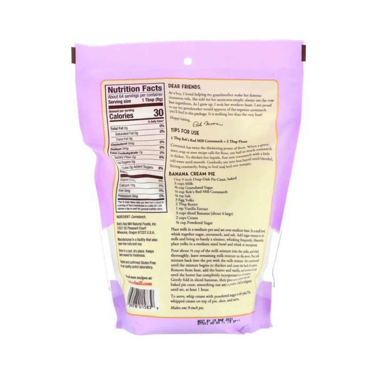 Bob's Red Mill Cornstarch 18oz - Image 2