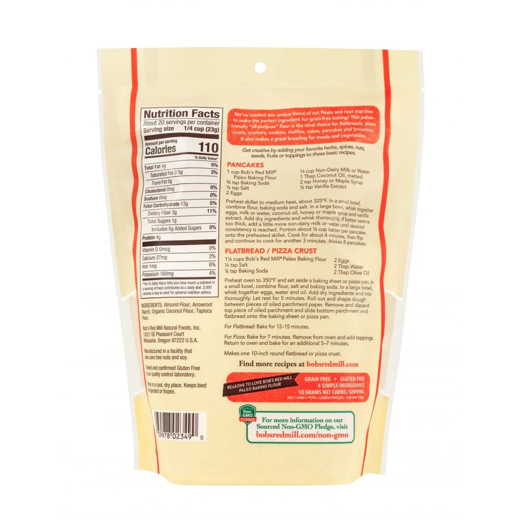Bob's Red Mill Flour Baking Paleo GF 16oz - Image 2