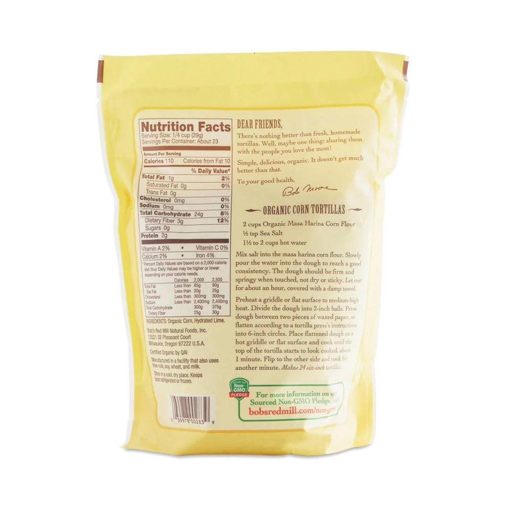 Bob's Red Mill Flour Corn Masa de Harina OG 24oz - Image 2