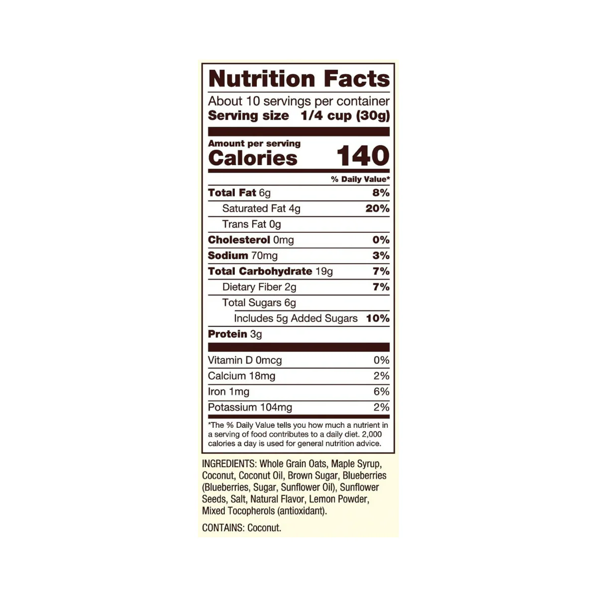 Bob's Red Mill Granola Lemon Blueberry 11oz - Image 2