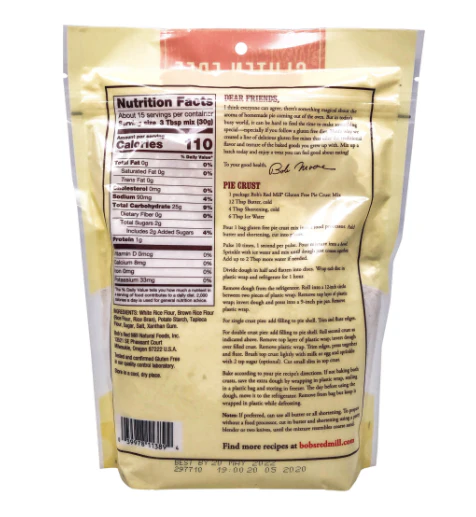 Bob's Red Mill Mix Pie Crust GF 16oz - Image 2