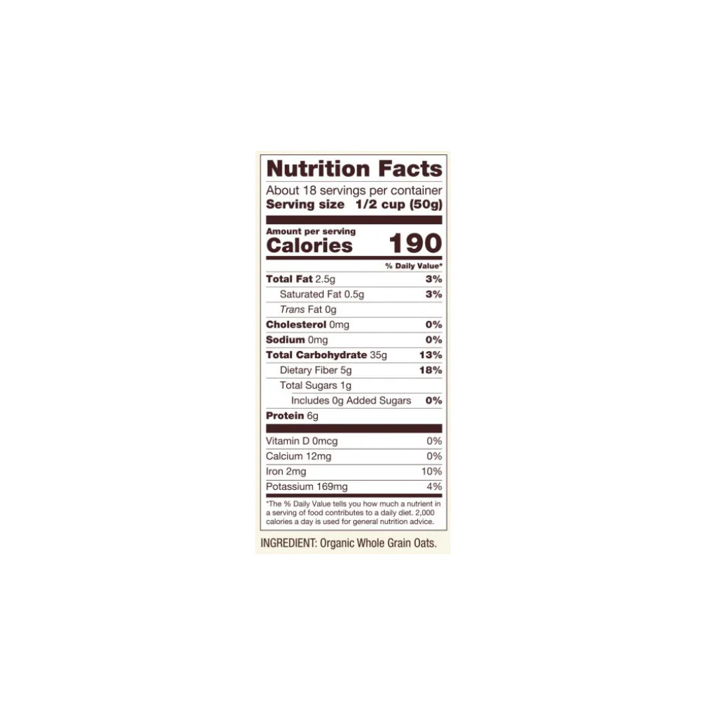 Bob's Red Mill Oats Rolled Thick GF OG 32oz - Image 3