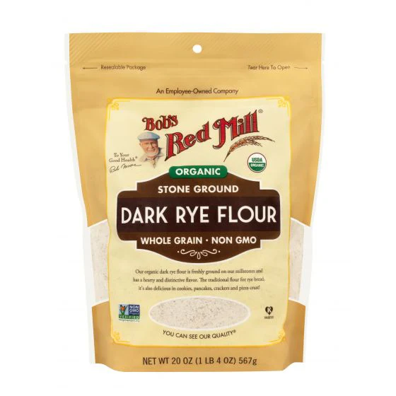 Bob's Red Mill Organic Rye Dark Flour 20oz