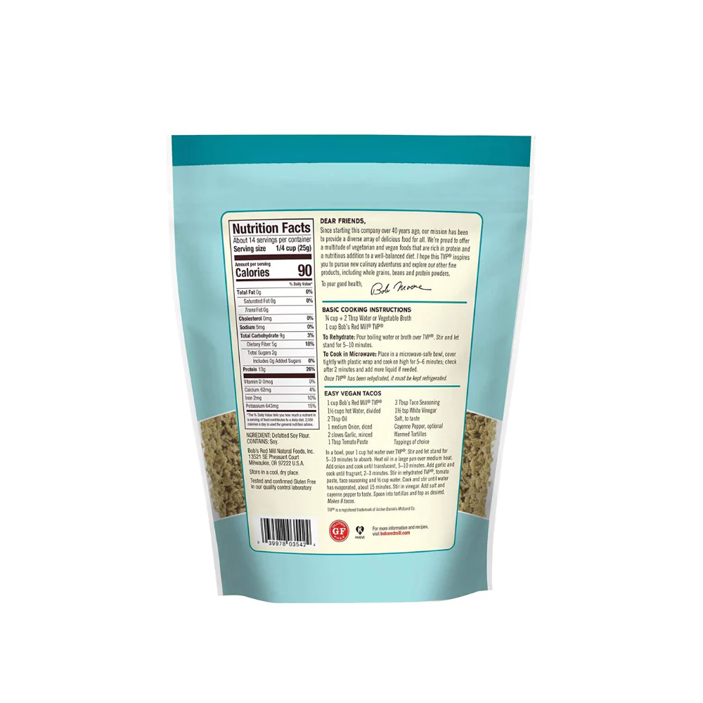 Bob's Red Mill TVP (Texturized Vegetable Protein) 12oz - Image 2