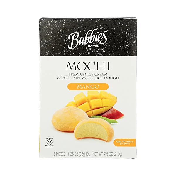 BUBBI Mochi Ice Cream Mango 7.5oz