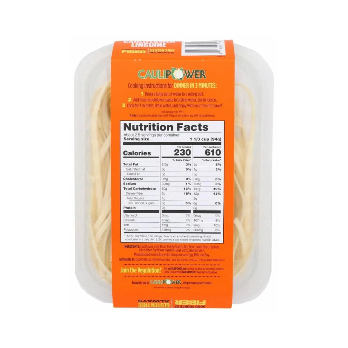 Caulipower Pasta Linguine Cauliflower 8.8oz - Image 2