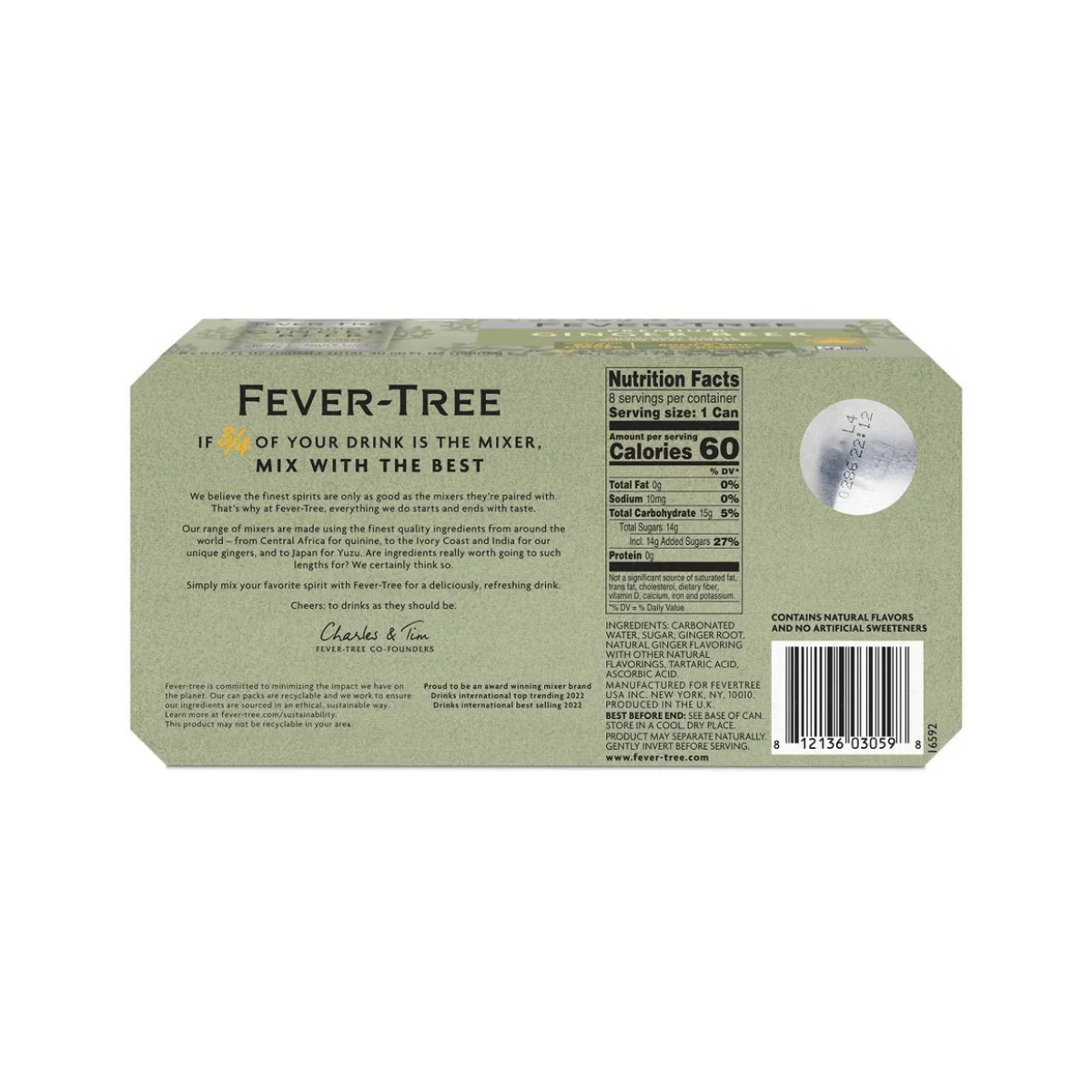 Fever-Tree Ginger Beer Bold & Spicy 8c - Image 3