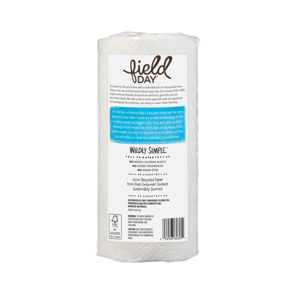 Field Day 100% Recycled 2-Ply Paper Towels Custom Size 140 Sheet 1c - Image 2