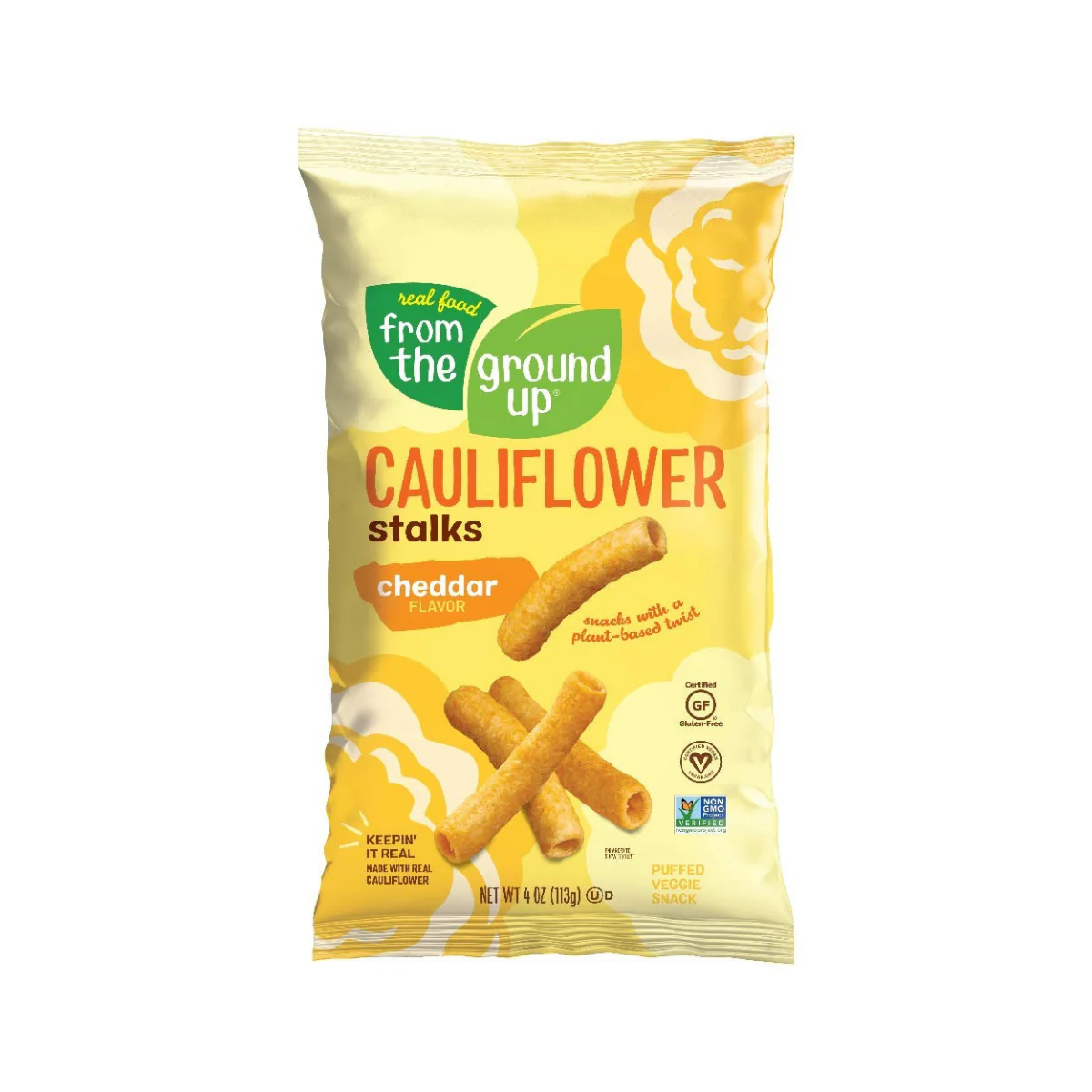 From The Ground Up Cauliflower Stalks Cheddar 4oz