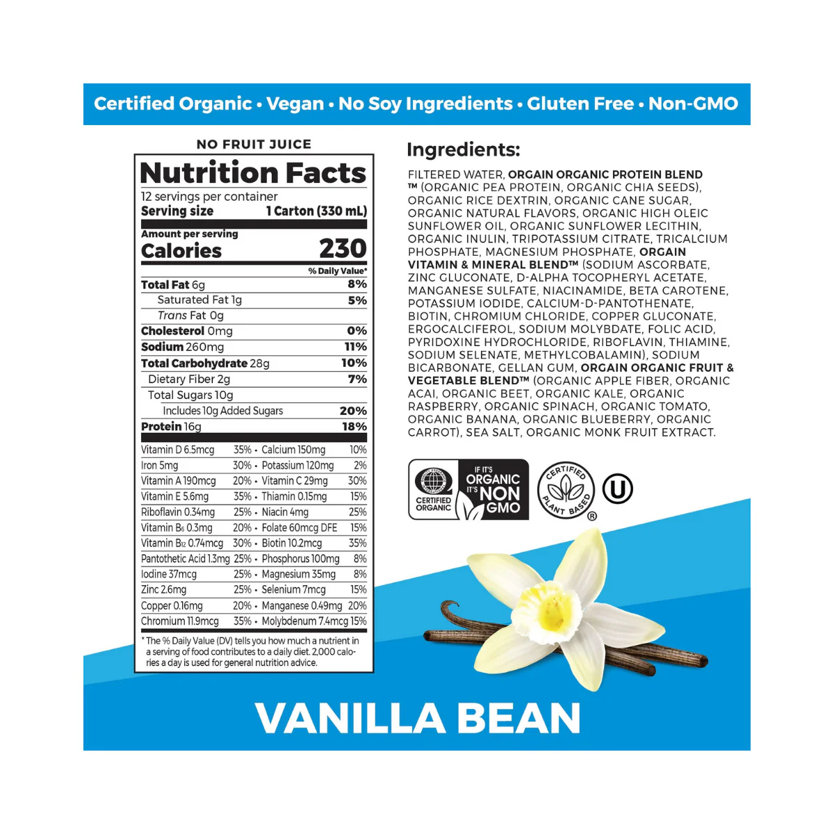 Garden of Life Raw Organic Meal Plant-Based Vanilla 37.04 oz - Image 2