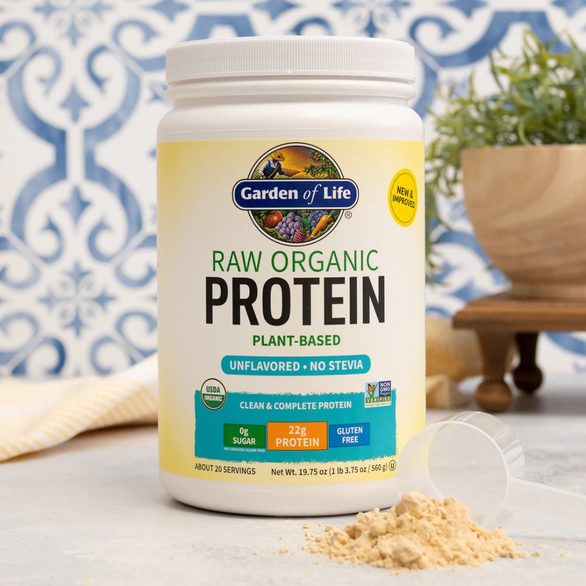 Garden Of Life Raw Organic Protein Powder - Unflavored - Image 3