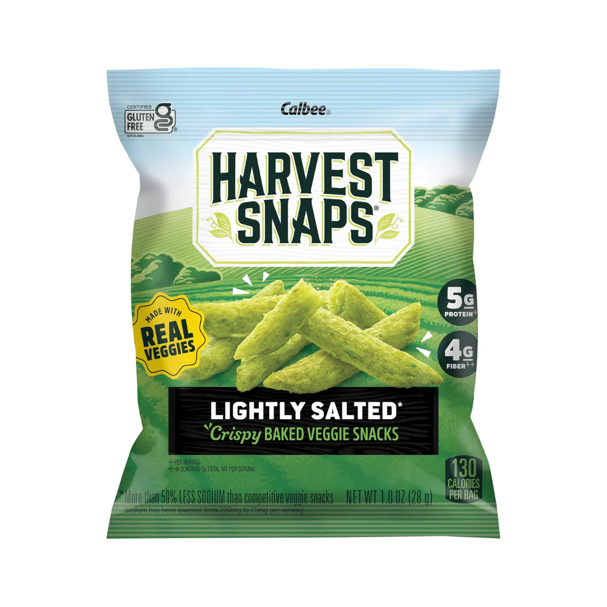 Harvest Snaps Veggie Chips Lightly Salted 1oz