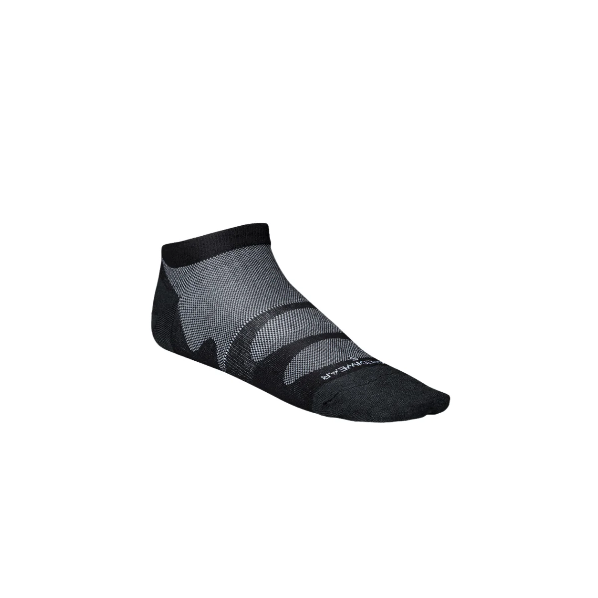 Incrediwear Sport Socks Thin Lowcut Black S
