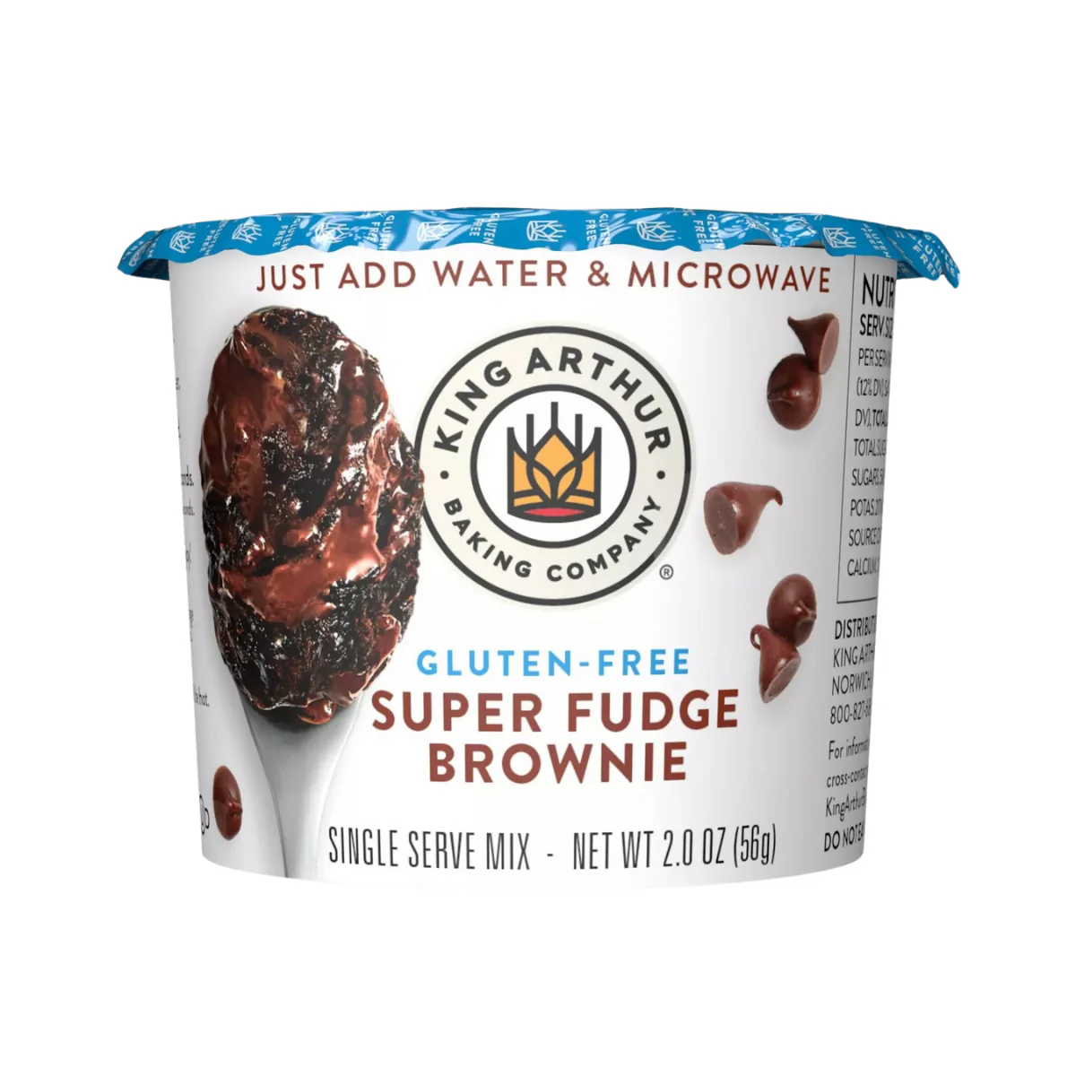 King Arthur Gluten Free Super Fudge Brownie Single Serve Mix 2oz