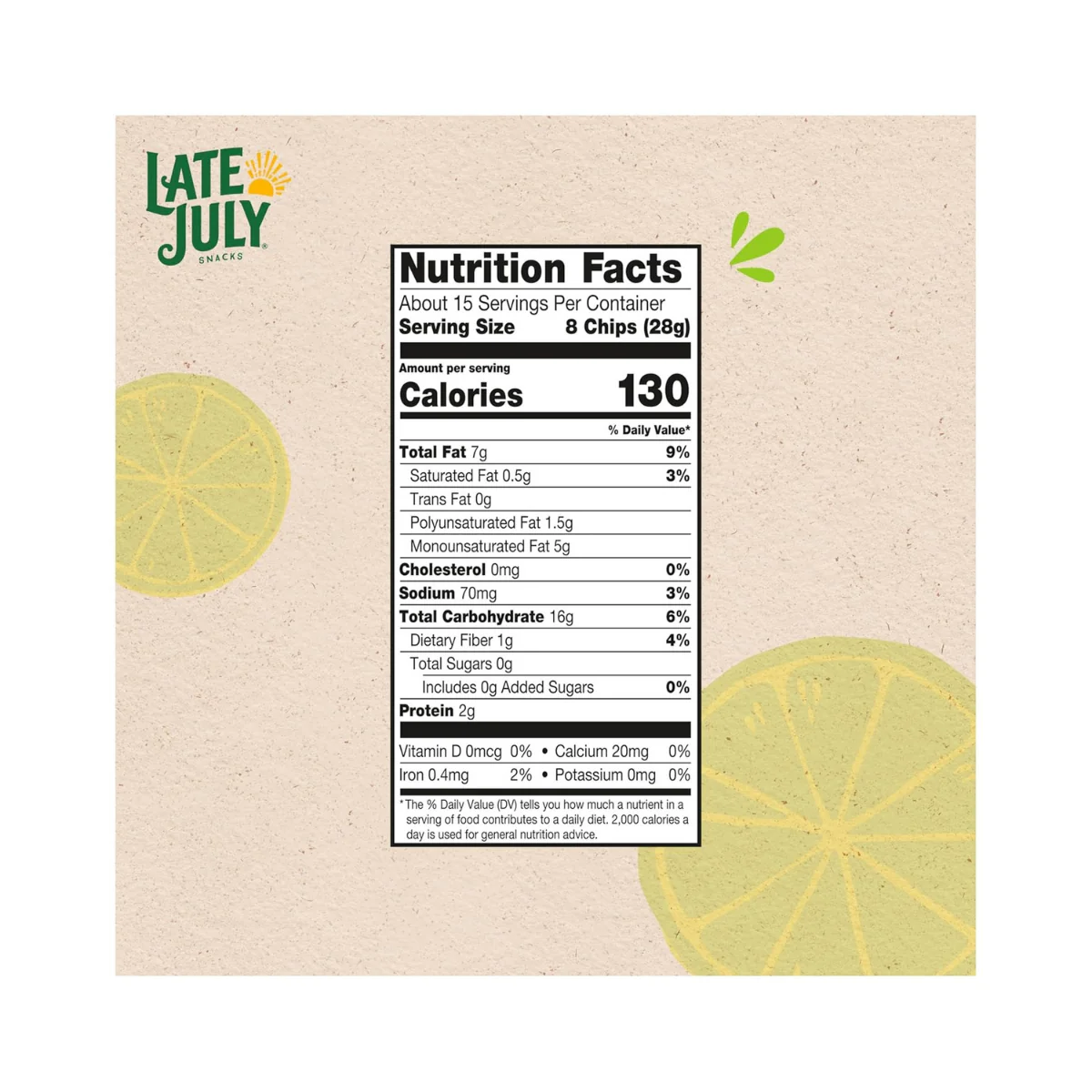 Late July Tortilla Chips Sea Salt and Lime 14.7oz - Image 2