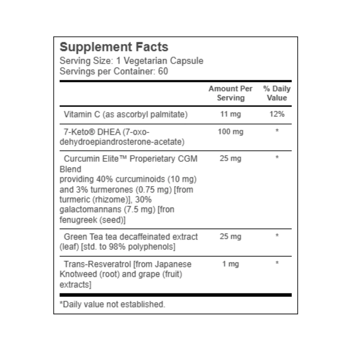 Life Extension 7-Keto DHEA Metabolite V 100mg 60c - Image 2