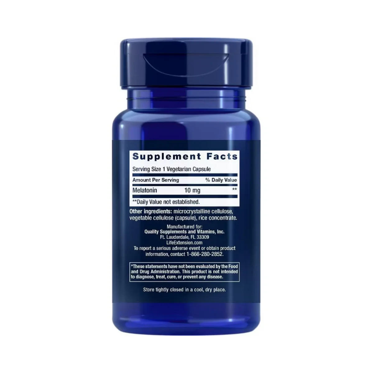 Life Extension Melatonin 10mg 60c - Image 2