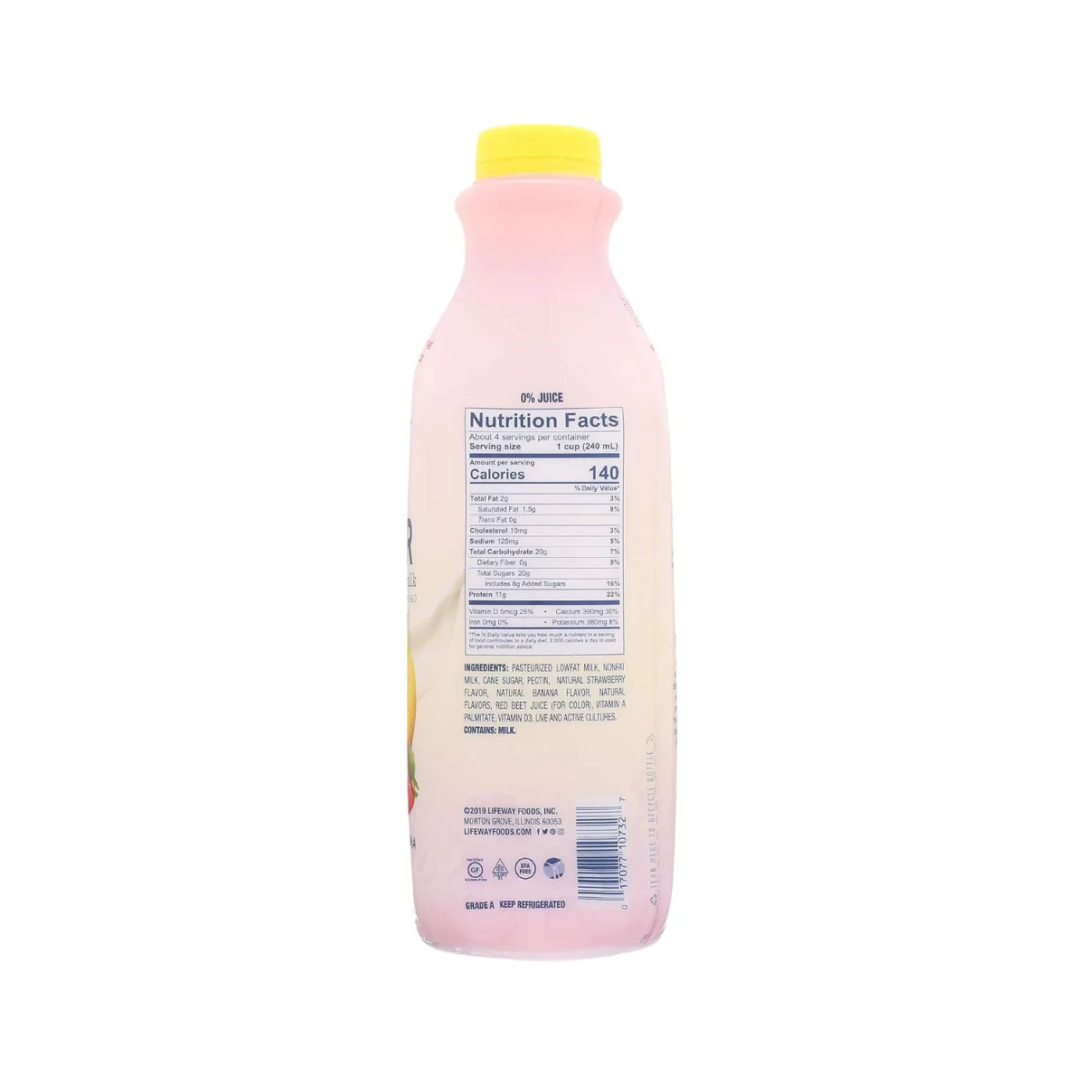 Lifeway Strawberry Banana Lowfat 32oz - Image 2