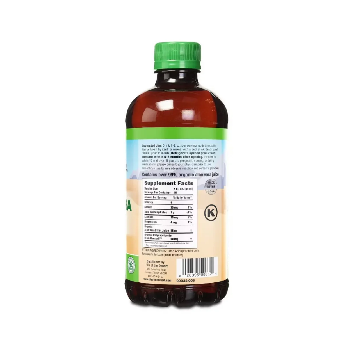 Lily Of The Desert Aloe Vera Juice 32fl oz - Image 2