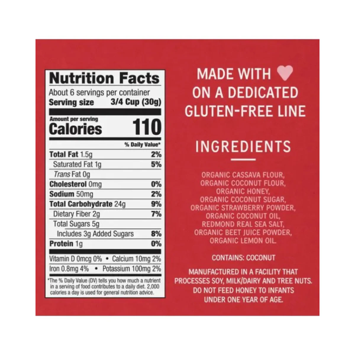 Lovebird Strawberry Cereal 7oz - Image 2