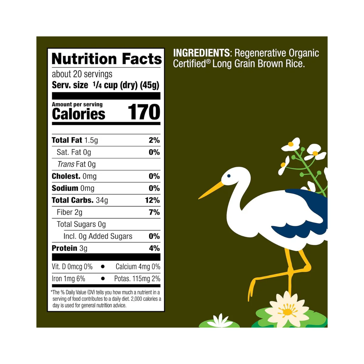 Lundberg Family Farms Org Long Grain Brown Rice 32oz - Image 2