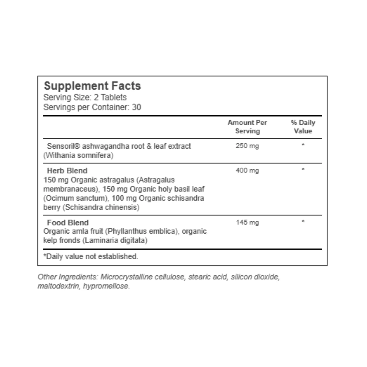MegaFood Ashwagandha Complex 60c - Image 2