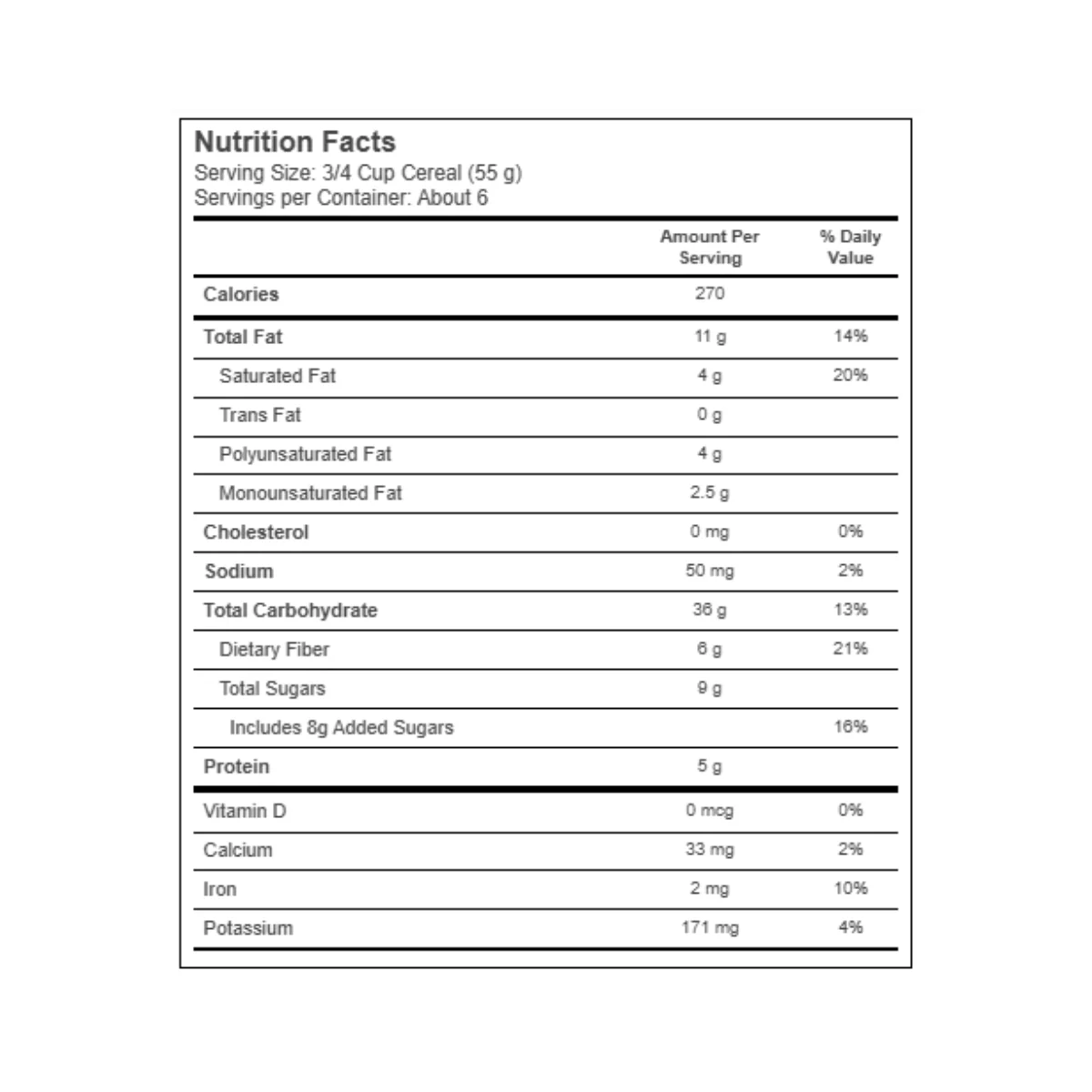 Nature's Path Organic Chia Granola Cereal Coconut Chia 12.34oz - Image 2