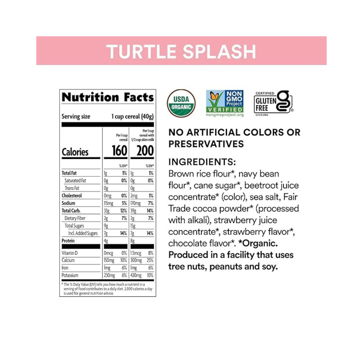 Nature's Path Organic Turtle Splash Cereal 10 oz - Image 2