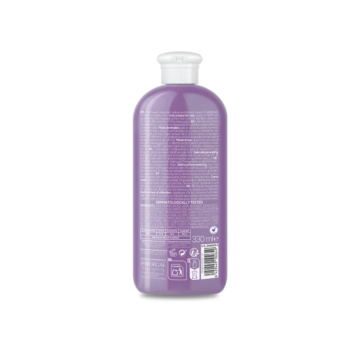 Naturtint Champú Silver Matizador Mechas Rubias 330ml - Image 2