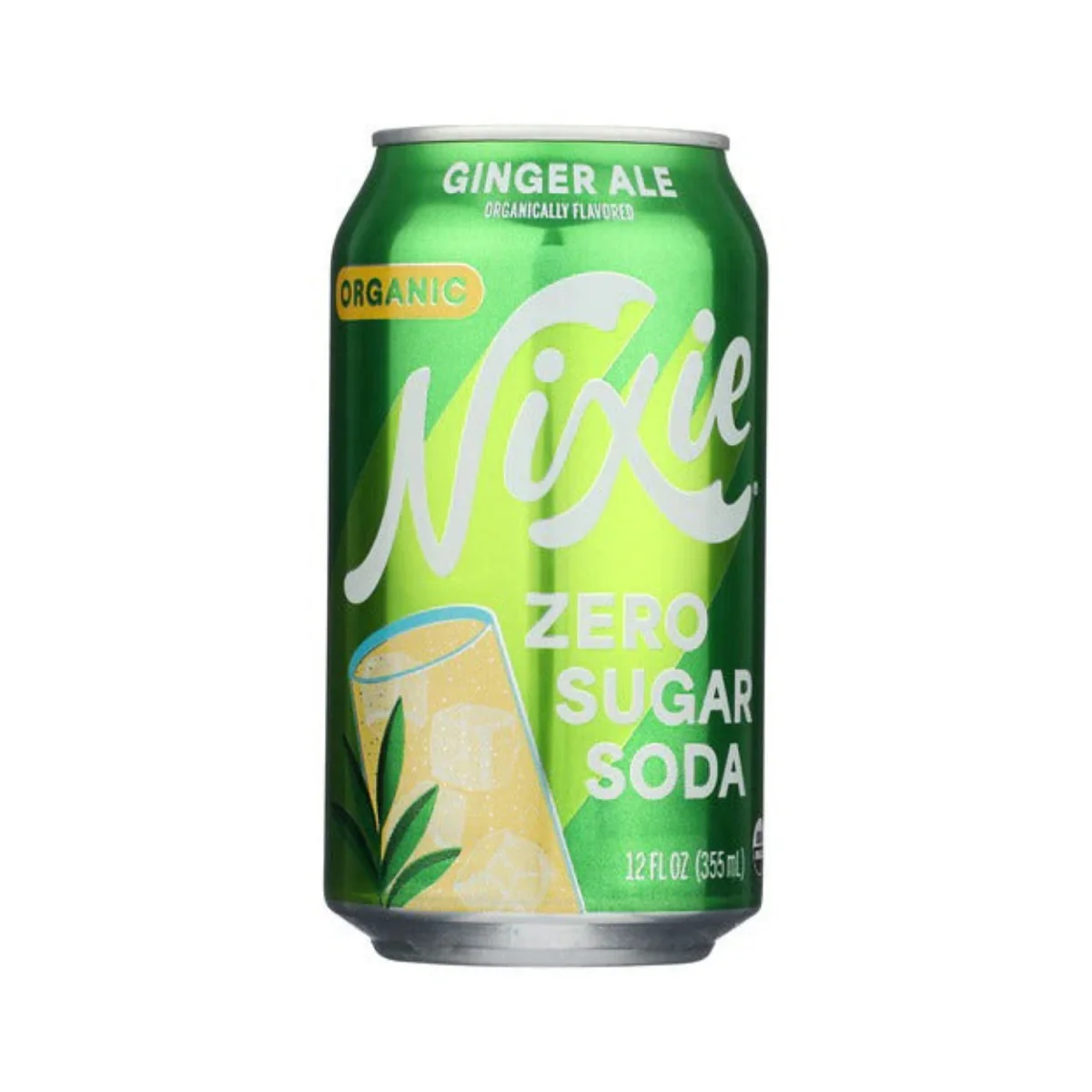 Nixie Sparkling Water Soda Ginger Ale Zero Sugar 12oz