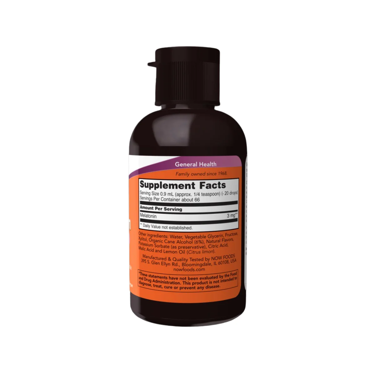 Now Liquid Melatonin 2fl oz - Image 2