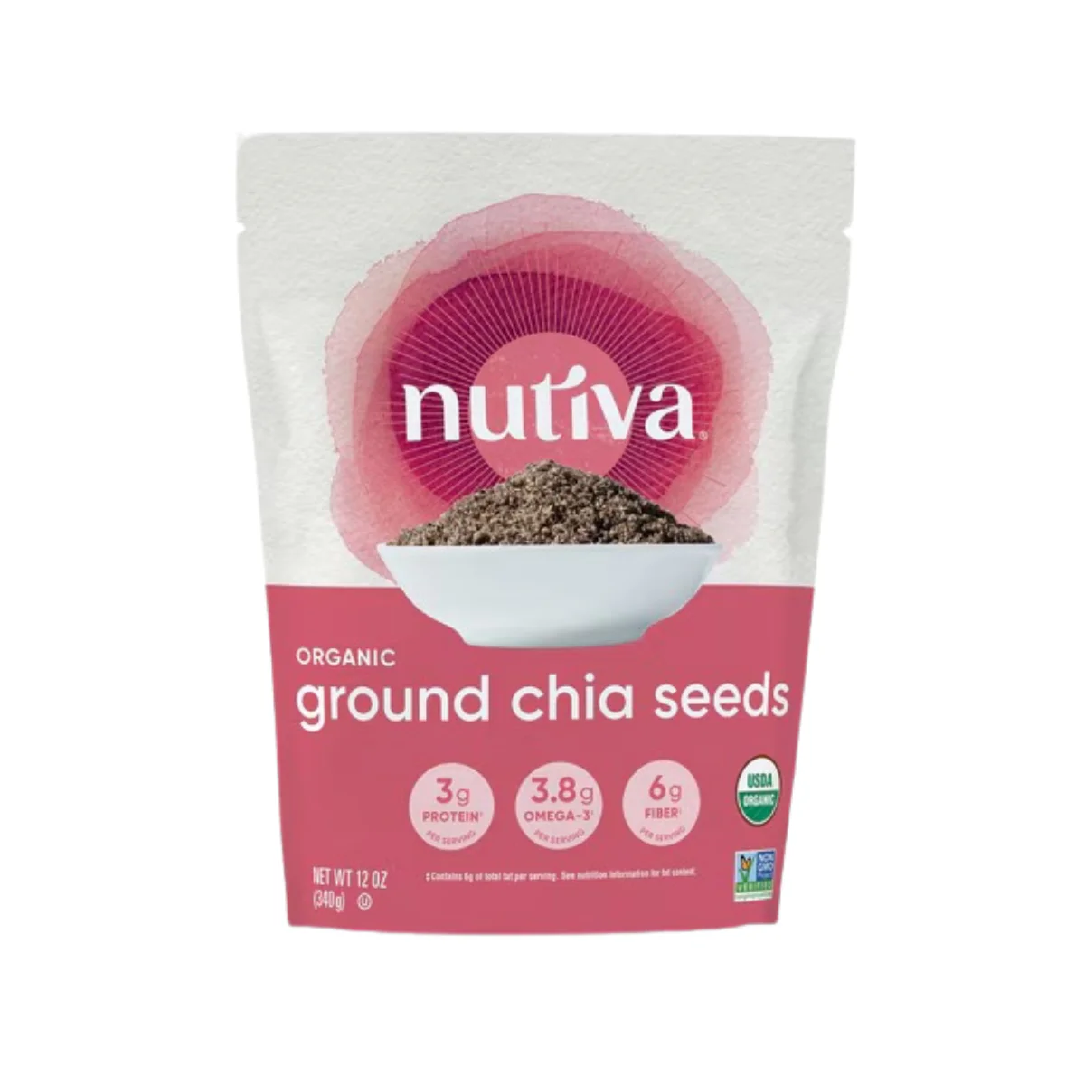 Nutiva Chia Seeds Ground 12 oz