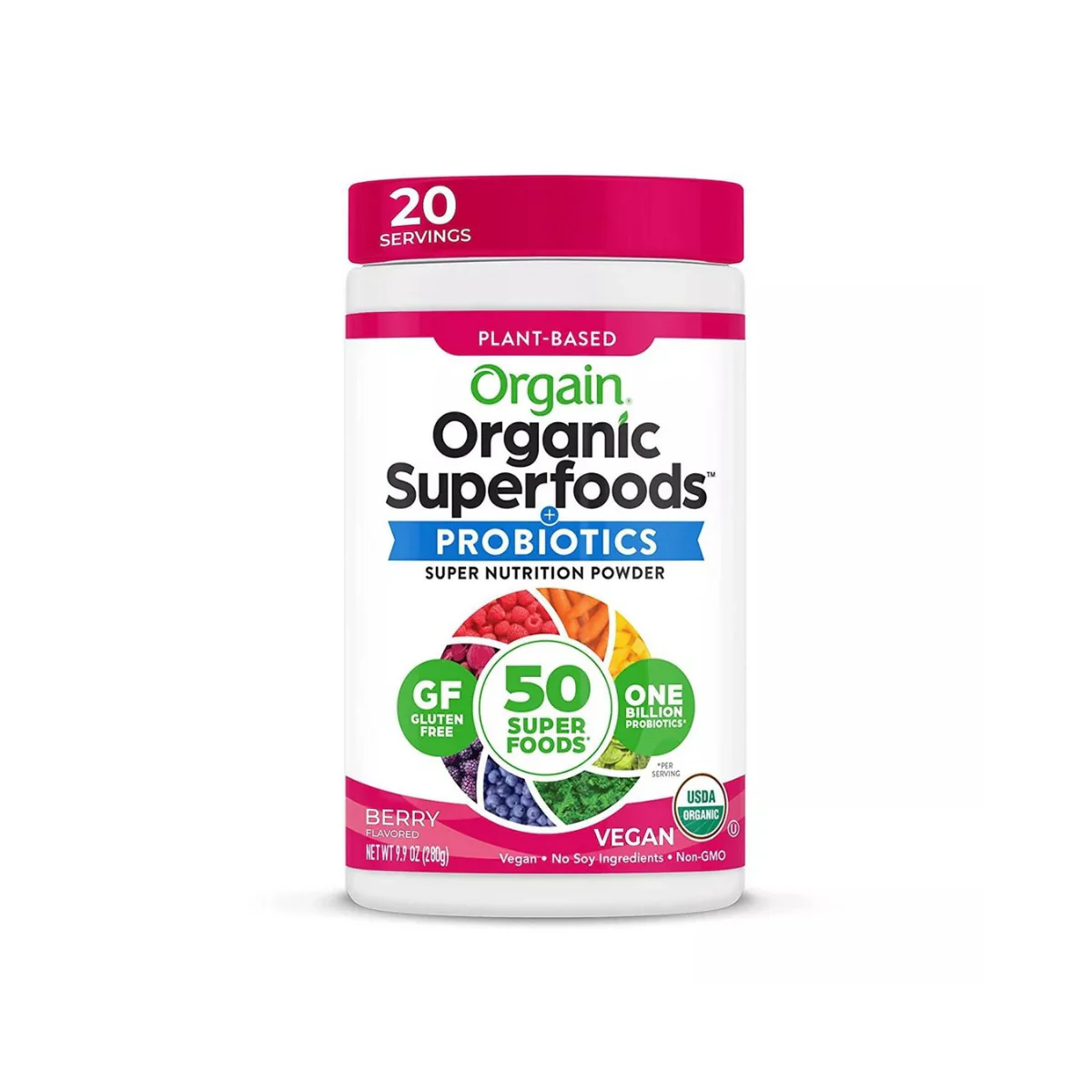 Orgain Organic Vegan Superfood Powder Berry 9.92oz