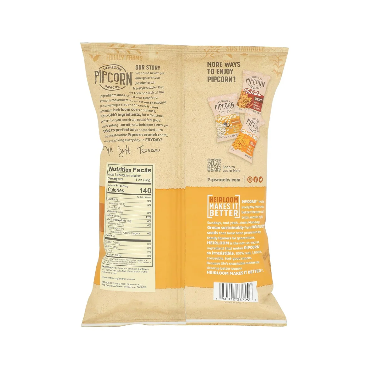 Pipcorn Truffle Fries 5oz - Image 2