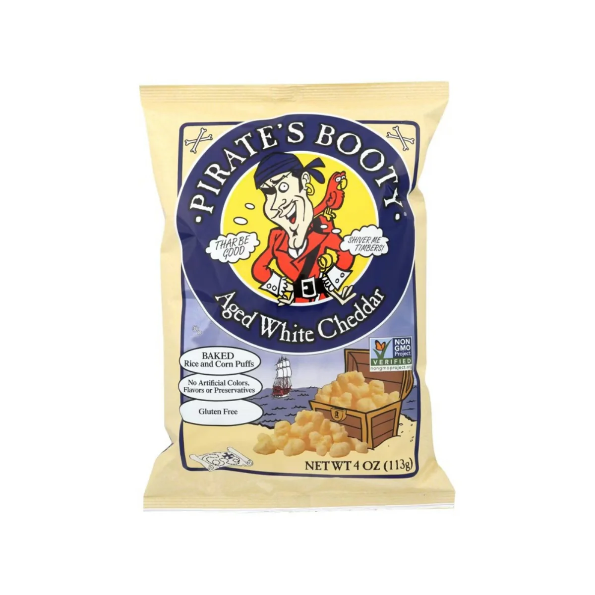 Pirate's Booty Aged White Cheddar 4 oz