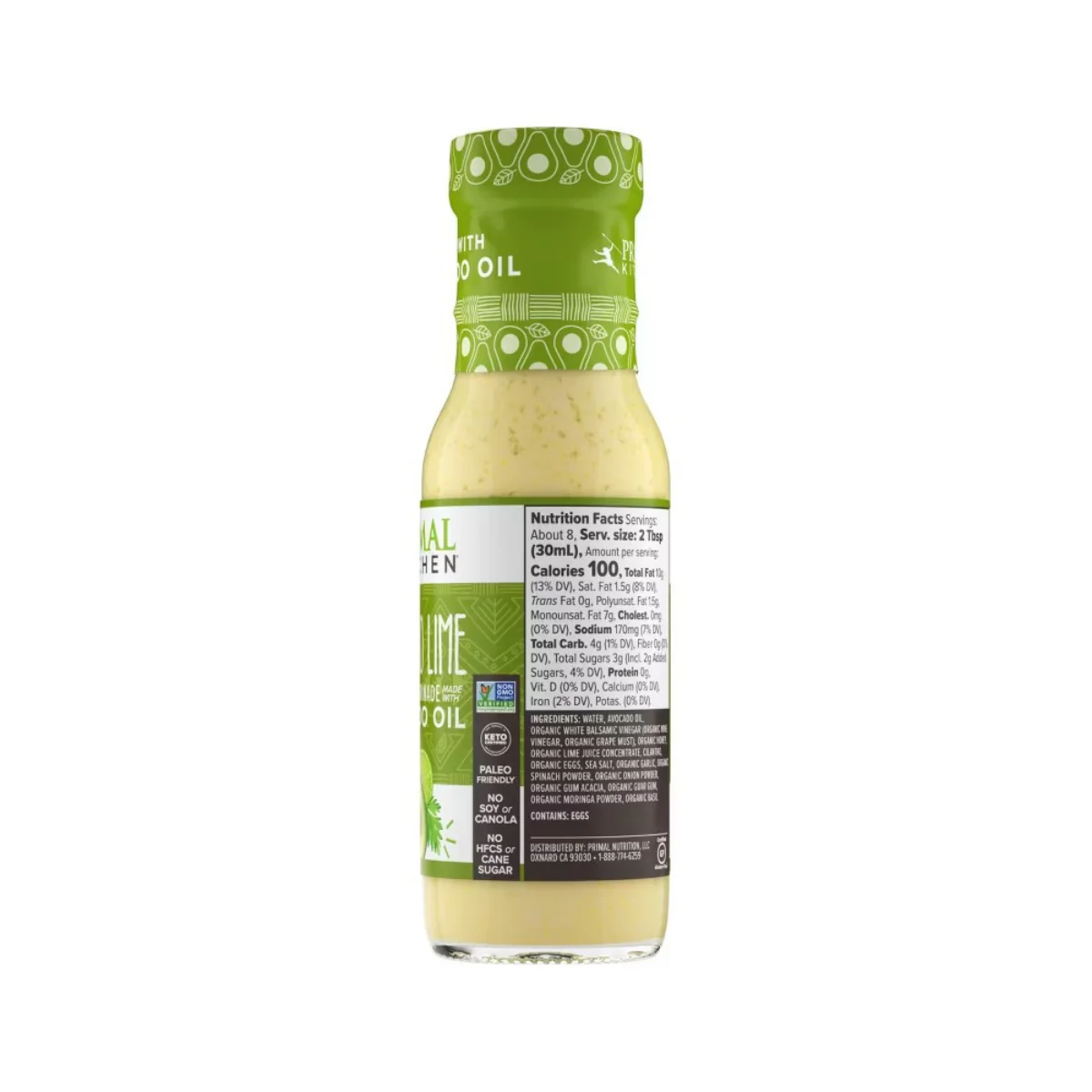Primal Kitchen Cilantro Lime Dressing 8 fl oz - Image 2