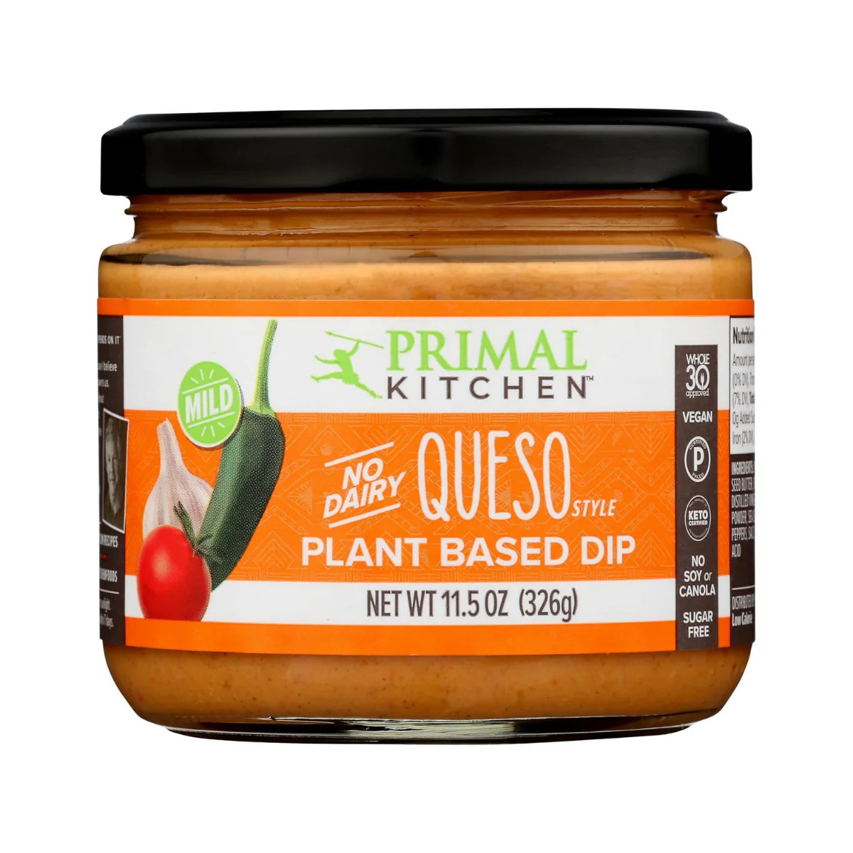 Primal Kitchen Dip Plant Based Mild Queso Style 11.5oz
